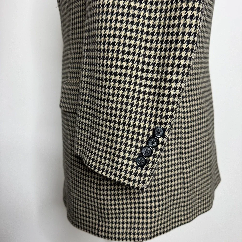 Southwick for Harrison LTD Houndstooth‎ Wool Blazer Jacket Size 43R